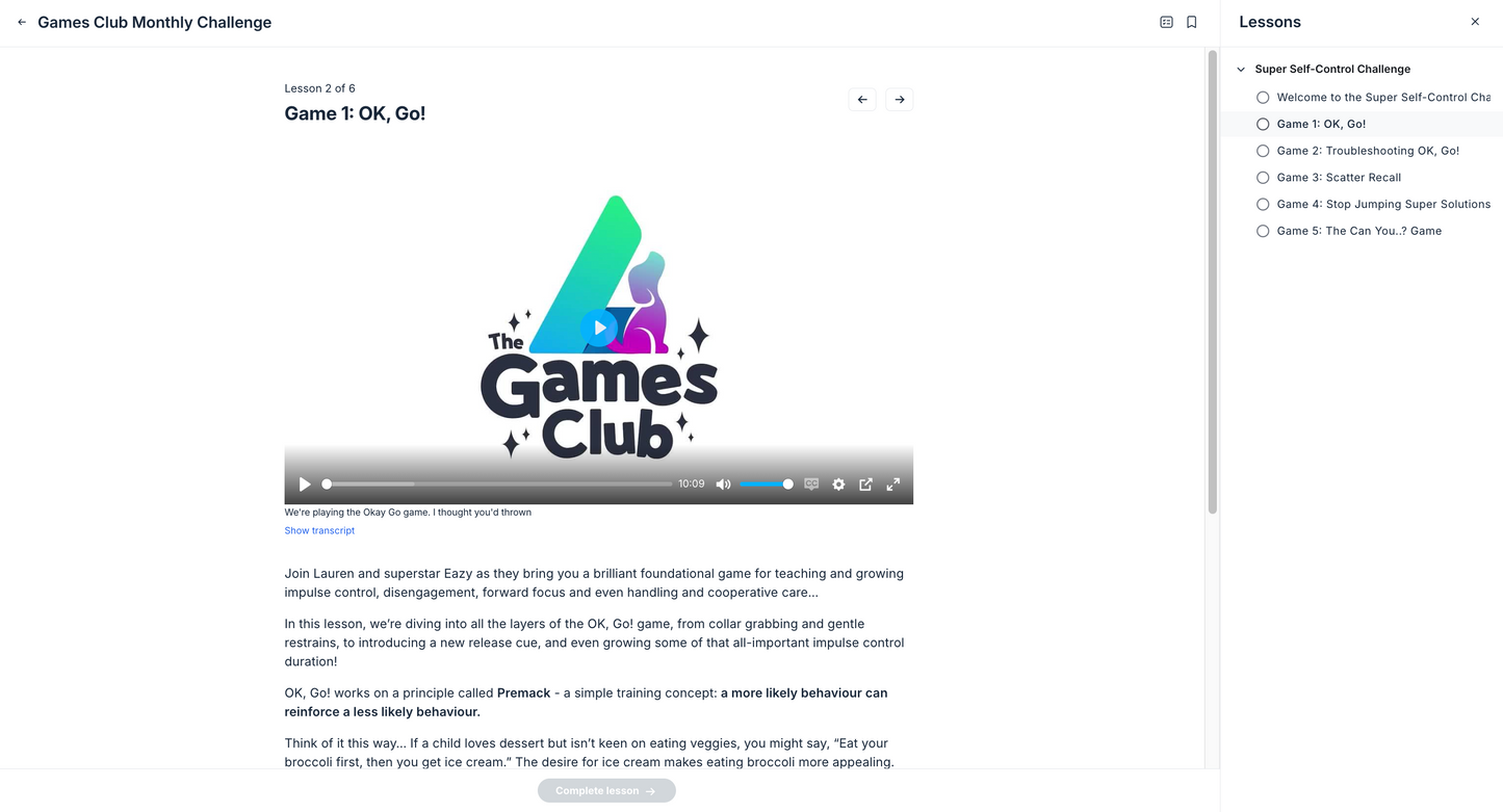 Games Club Membership