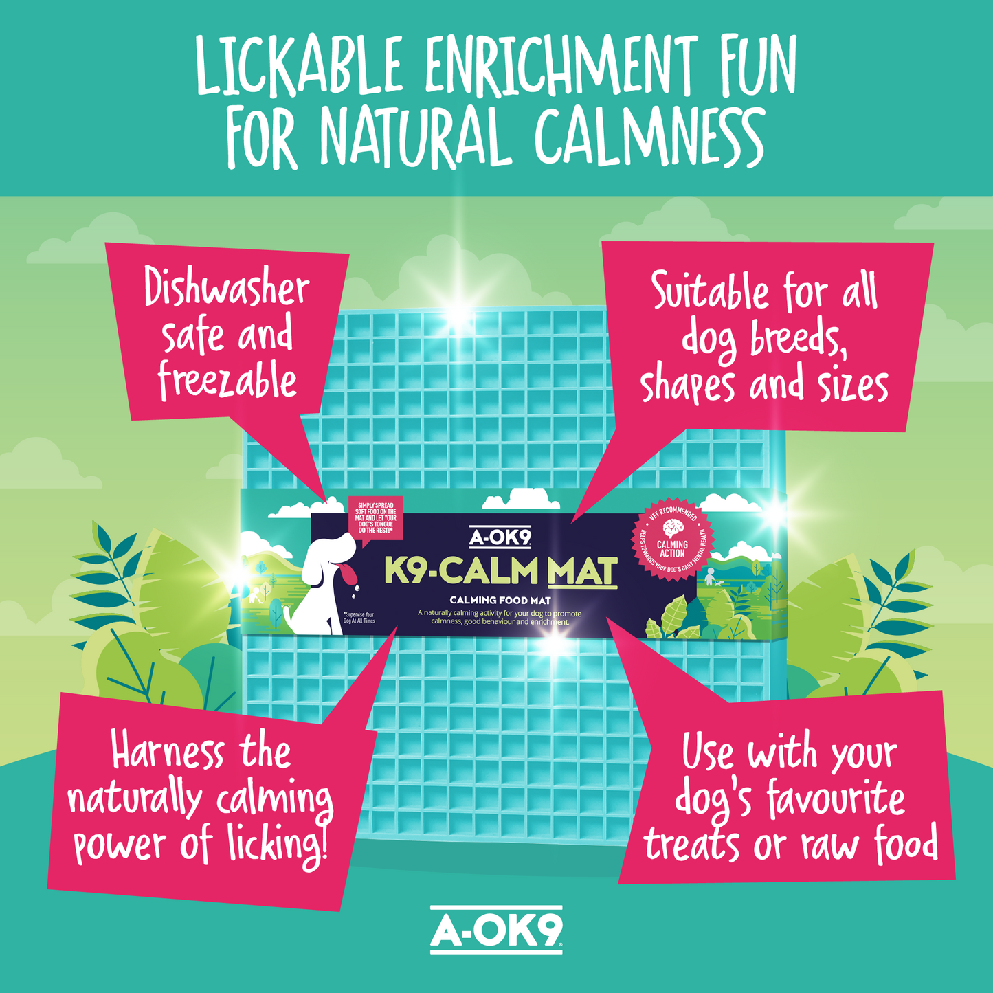 A-OK9 Calm-K9 Lickable Mat