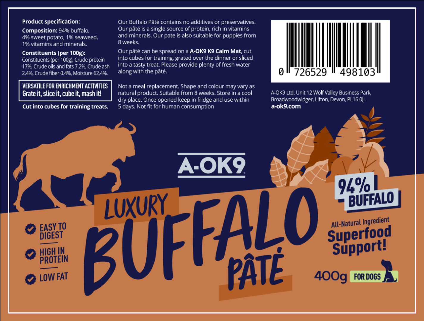 A-OK9 High-Protein Pâté (only UK)