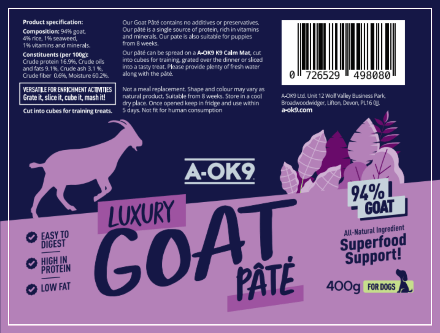 A-OK9 High-Protein Pâté (only UK)
