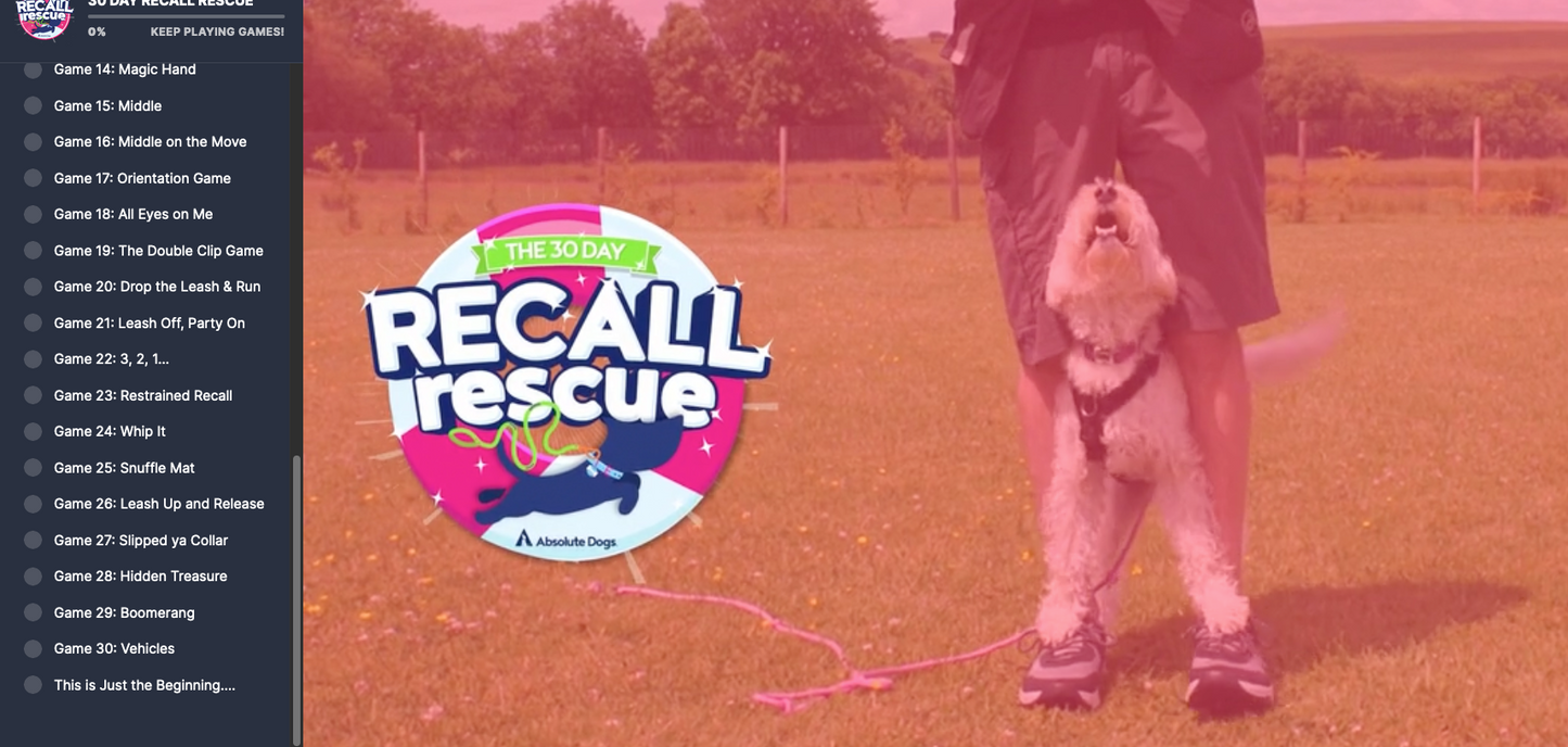 30 Day Recall Rescue