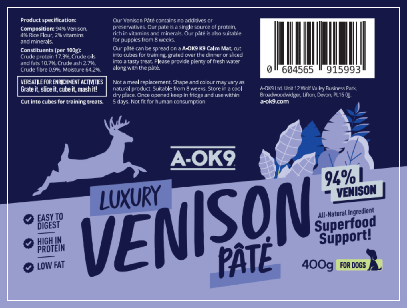 A-OK9 High-Protein Pâté (only UK)